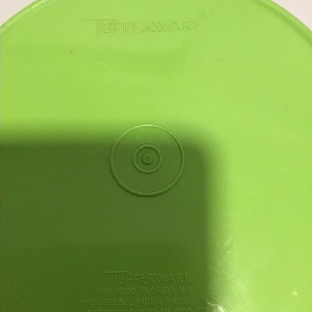 Vintage Tupperware Servalier Canisters Set of 4 with Lids Apple Green,
